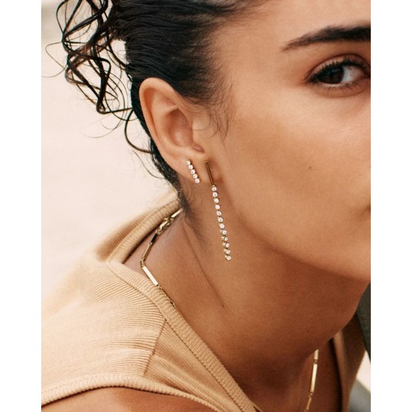 TWIGGY STUDS CZ GOLD