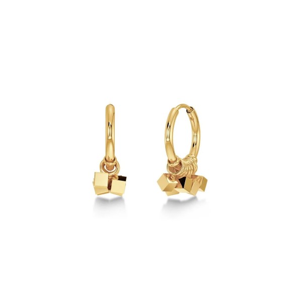 DICE HOOPS GOLD