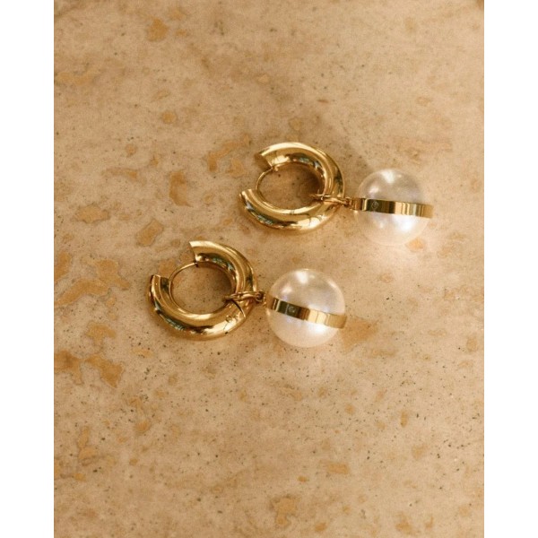 GABRIELLE HOOPS L GOLD