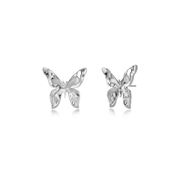 BUTTERFLY STUDS S STEEL