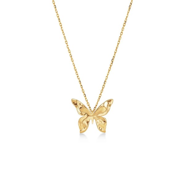BUTTERFLY NECKLACE S GOLD