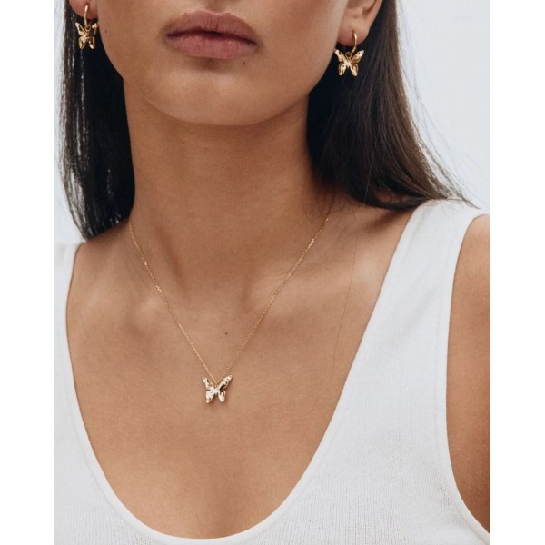 BUTTERFLY NECKLACE S GOLD