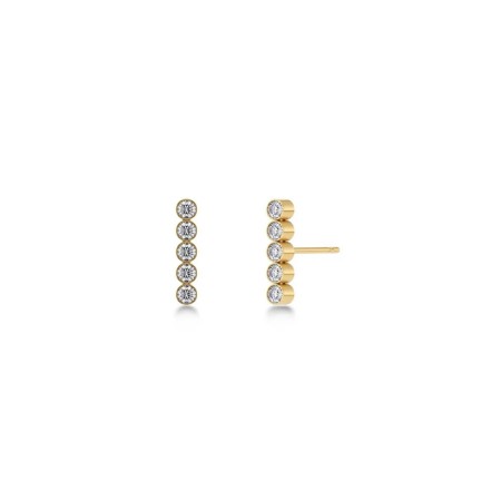 TWIGGY STUDS CZ GOLD