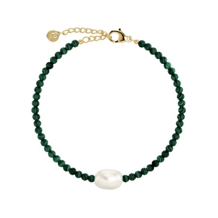 BEACH PEARLS BRACELET GREEN GOLD