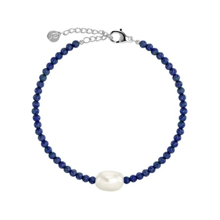 BEACH PEARLS BRACELET BLUE STEEL