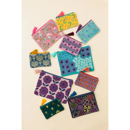 KOZMETIČNA TORBICA FLOWER modra