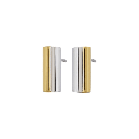AKIN STUDS L GOLD/STEEL