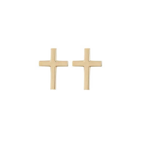 SPIRIT CROSS STUDS  GOLD