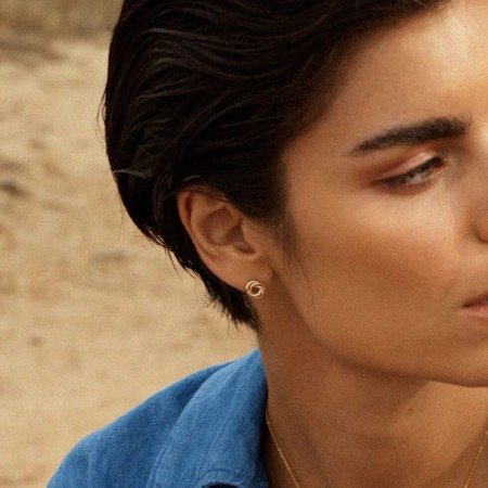 SUNSET ORBIT STUDS GOLD