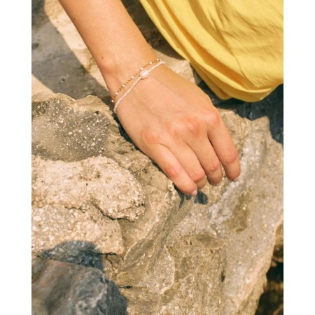 PERLINA CHAIN BRACELET WHITE GOLD