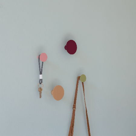 WALL HOOK SET FUCHSIA