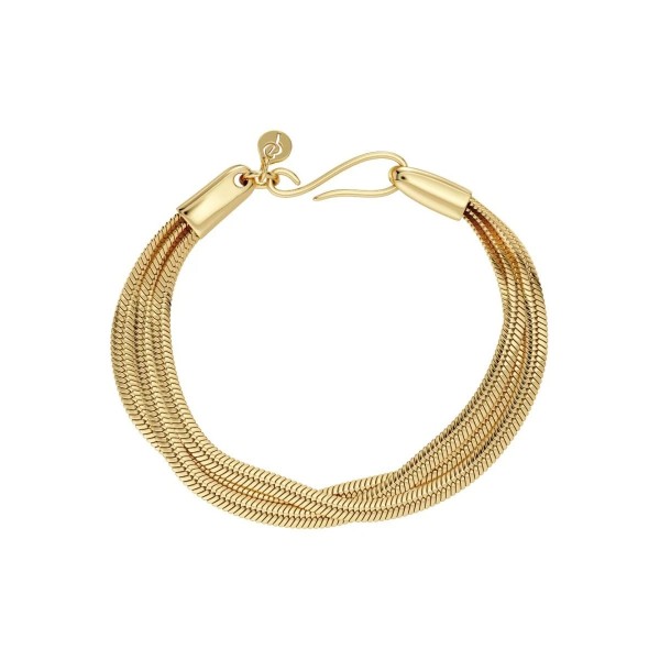 HERRINGBONE TRIPLE BRACLET GOLD