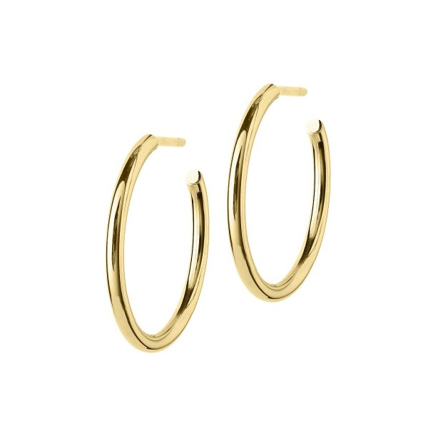 HOOPS EARRINGS GOLD MEDIUM