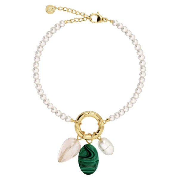 BEACH CRYSTAL BRACELET GOLD
