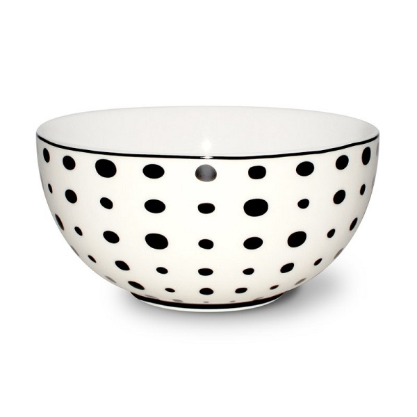 Črn design. Izdelana iz porcelana New China - ASPEGREN.