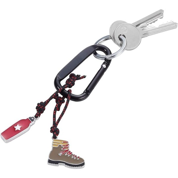 HIKING BOOTS WITH CARABINER
