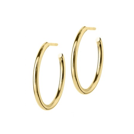 HOOPS EARRINGS GOLD MEDIUM