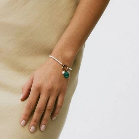 BEACH CRYSTAL BRACELET GOLD