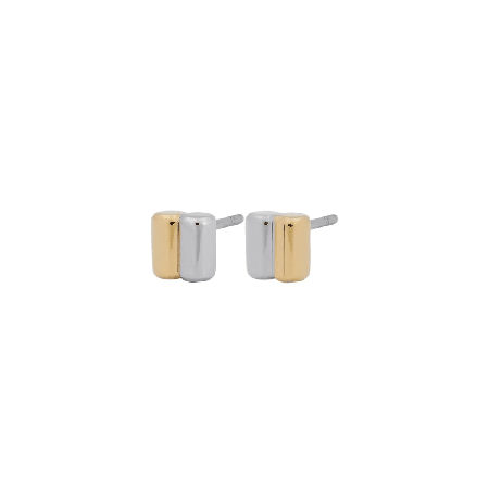 AKIN STUDS S GOLD/STEEL