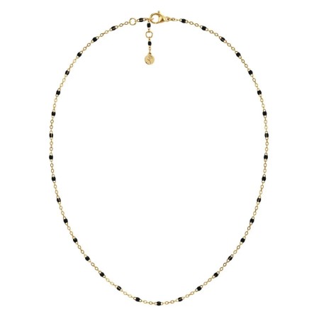 PERLINA CHAIN NECKLACE BLACK GOLD