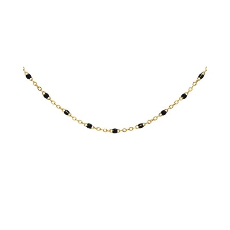 PERLINA CHAIN NECKLACE BLACK GOLD