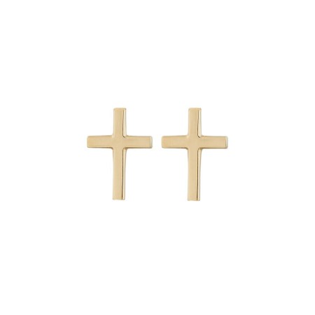 SPIRIT CROSS STUDS  GOLD