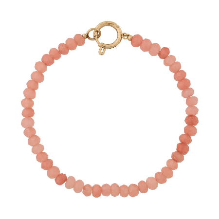 SUMMER BEADS BRACELET PINK GOLD