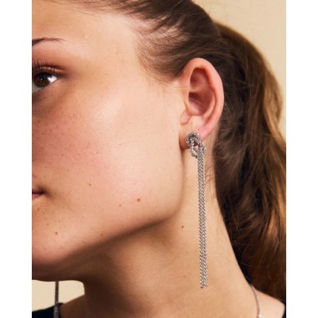 TINSEL FESTIVE EARRINGS STEEL