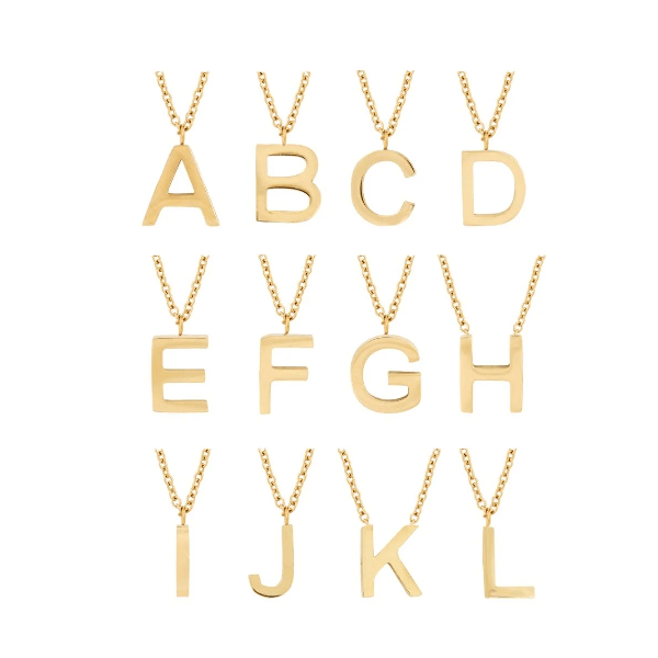 LETTER NECKLACE GOLD