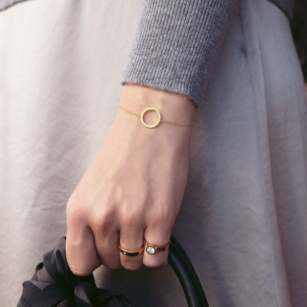 CIRCLE BRACLET SMALL GOLD