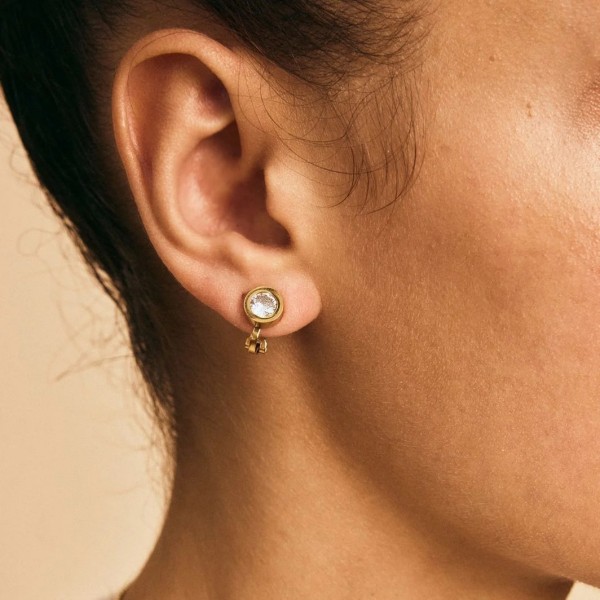 STELLA CLIP ON EARRINGS GOLD