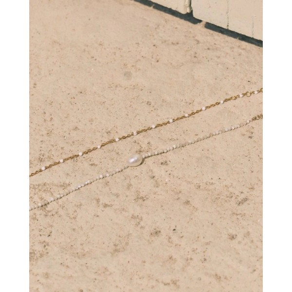 PERLINA CHAIN BRACELET WHITE GOLD